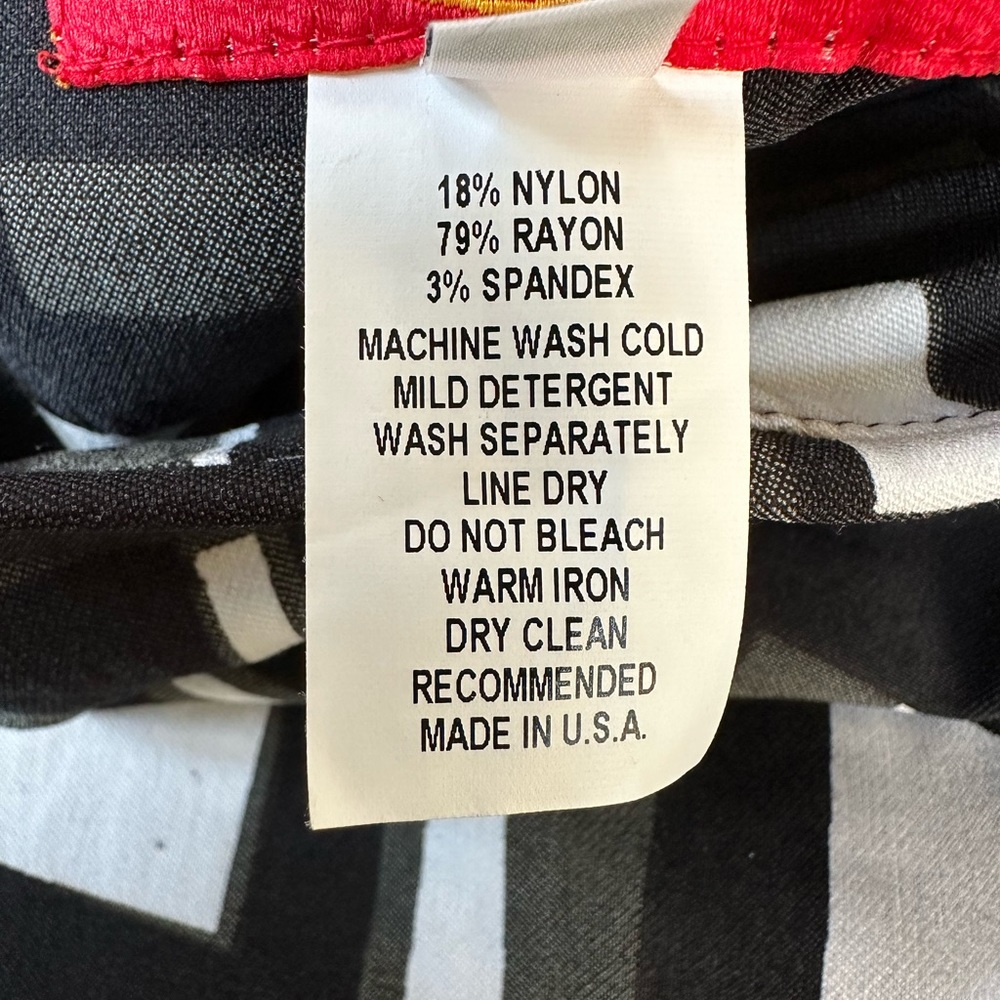 KRAZY LARRY black, gray & white squares pant, size 2, EUC - Picture 7 of 8